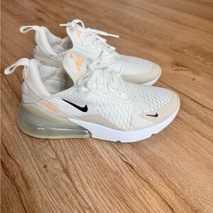 Nike Air Max 270 Cream and Black Sneakers